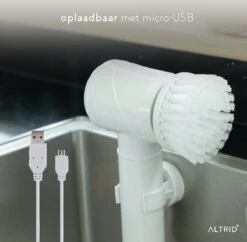 Altrid Elektrische Schoonmaakborstel - Oplaadbaar - Verbeterde Versie - 3 Opzetstukken - Poetsmachine - Handborstel - Schrobborstel - Schrobber - Reinigingsborstel - Schoonmaakmiddelen -Huishoudelijke Schoonmaak 1200x1176 5