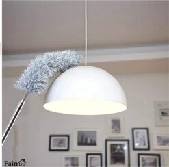 Fain® Plumeau Met Telescoopsteel – Grijs – 80 Tot 240 Cm - Uitschuifbaar – Wasbaar - Flexibel 360° Draaibaar – Duster - Microvezel Ragebol -Huishoudelijke Schoonmaak 1200x1186 5