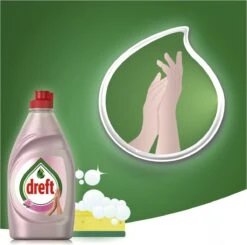 Dreft Clean & Care Rose & Satin Afwasmiddel - 8x780ml - Voordeelverpakking -Huishoudelijke Schoonmaak 1200x1188 4