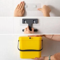 Homra Wall-up Prullenbak | Inbouwprullenbak Ophangbaar Met Plakstrip | GFT Vuilbak | Werkblak Afvalbak | Draagbare Vuilnisemmer | 8L Inhoud | Geel 23 Homra Wall-up Prullenbak | Inbouwprullenbak Ophangbaar Met Plakstrip | GFT Vuilbak | Werkblak Afvalbak | Draagbare Vuilnisemmer | 8L Inhoud | Geel -Huishoudelijke Schoonmaak 1200x1195 20