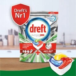 Dreft Platinum Plus All In One Fresh Herbal Breeze - 90 Vaatwascapsules -Huishoudelijke Schoonmaak 1200x1197 11