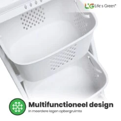 Life’s Green® - Wasmand - Wasmand 3 Vakken - Wassorteerder - Ophangbaar -Huishoudelijke Schoonmaak 1200x1199 25