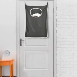 Merkloos Wasmand Hangend - 2 Stuks - Zwart - 120 Liter - Hangende Opvouwbare Waszak -Huishoudelijke Schoonmaak 1200x1200 1045