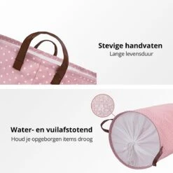 MAESON Wasmand Met Deksel - Opvouwbaar - Waterdicht - 72 L - Opbergmand Kinderkamer - Roze 11 MAESON Wasmand Met Deksel - Opvouwbaar - Waterdicht - 72 L - Opbergmand Kinderkamer - Roze -Huishoudelijke Schoonmaak 1200x1200 1062