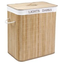 Grote Bamboe Wassorteerder Met 2 Vakken - 100 L - Natuurlijk Bruin -Huishoudelijke Schoonmaak 1200x1200 1072