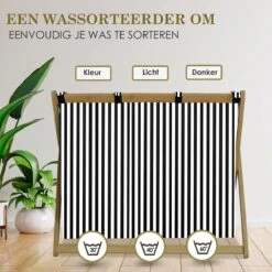 MIRI Wasmand – Wassorteerder – Gestreept – Wasmanden – Wasmand 3 Vakken – Opvouwbaar – Wasbox – Bamboe – 105L – Incl. Schroevendraaier – Laundry Basket – LIMITED EDITION 10 MIRI Wasmand – Wassorteerder – Gestreept – Wasmanden – Wasmand 3 Vakken – Opvouwbaar – Wasbox – Bamboe – 105L – Incl. Schroevendraaier – Laundry Basket – LIMITED EDITION -Huishoudelijke Schoonmaak 1200x1200 1096