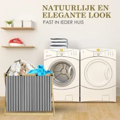MIRI Wasmand – Wassorteerder – Gestreept – Wasmanden – Wasmand 3 Vakken – Opvouwbaar – Wasbox – Bamboe – 105L – Incl. Schroevendraaier – Laundry Basket – LIMITED EDITION 11 MIRI Wasmand – Wassorteerder – Gestreept – Wasmanden – Wasmand 3 Vakken – Opvouwbaar – Wasbox – Bamboe – 105L – Incl. Schroevendraaier – Laundry Basket – LIMITED EDITION -Huishoudelijke Schoonmaak 1200x1200 1097