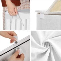 IBella Living - Wasmand Met 2 Vakken - Bamboe Wassorteerder - 100 Liter Wit 13 IBella Living - Wasmand Met 2 Vakken - Bamboe Wassorteerder - 100 Liter Wit -Huishoudelijke Schoonmaak 1200x1200 1133