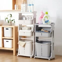 TammaT - Wassorteerder - Wasmand 3 Vakken - Wassorteerder 3 Vakken - Wassorteerder Op Wieltjes - Wasmand - Keukentrolley - Badkamerrek - 43x29x105cm 11 TammaT - Wassorteerder - Wasmand 3 Vakken - Wassorteerder 3 Vakken - Wassorteerder Op Wieltjes - Wasmand - Keukentrolley - Badkamerrek - 43x29x105cm -Huishoudelijke Schoonmaak 1200x1200 1140