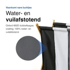 Vivid Green Wasmand Met 3 Vakken - Wassorteerder - Opvouwbaar - Wasmanden - Bamboe - 105L -Huishoudelijke Schoonmaak 1200x1200 1147