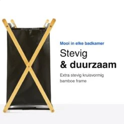 Vivid Green Wasmand Met 3 Vakken - Wassorteerder - Opvouwbaar - Wasmanden - Bamboe - 105L -Huishoudelijke Schoonmaak 1200x1200 1148