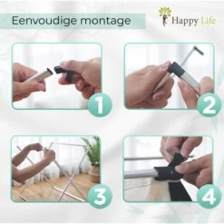 HAPPY LIFE – Wassorteerder – Stevige Grote Wasmand Met 3 Vakken – 118 L Opvouwbaar – Aluminium - Polyester 13 HAPPY LIFE – Wassorteerder – Stevige Grote Wasmand Met 3 Vakken – 118 L Opvouwbaar – Aluminium - Polyester -Huishoudelijke Schoonmaak 1200x1200 1153