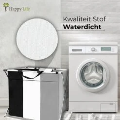 HAPPY LIFE – Wassorteerder – Stevige Grote Wasmand Met 3 Vakken – 118 L Opvouwbaar – Aluminium - Polyester 16 HAPPY LIFE – Wassorteerder – Stevige Grote Wasmand Met 3 Vakken – 118 L Opvouwbaar – Aluminium - Polyester -Huishoudelijke Schoonmaak 1200x1200 1156