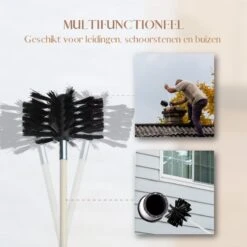 Waay Lifestyle Schoorsteenveegset - Schoorsteenborstel 6 Meter - Schoorsteenreiniger - Schrobborstels - Schoorsteenveger - Flexibele Steel - Geschikt Voor Boormachine - Wit -Huishoudelijke Schoonmaak 1200x1200 1323