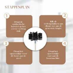 Waay Lifestyle Schoorsteenveegset - Schoorsteenborstel 6 Meter - Schoorsteenreiniger - Schrobborstels - Schoorsteenveger - Flexibele Steel - Geschikt Voor Boormachine - Wit -Huishoudelijke Schoonmaak 1200x1200 1327