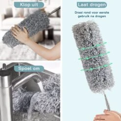 ForDig Telescopische Plumeau Microvezel - Duster Met Telescoopsteel Uitschuifbaar Tot 250 Cm - Wasbaar - 360 Graden Draaibaar 12 ForDig Telescopische Plumeau Microvezel - Duster Met Telescoopsteel Uitschuifbaar Tot 250 Cm - Wasbaar - 360 Graden Draaibaar -Huishoudelijke Schoonmaak 1200x1200 1468