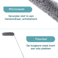 ForDig Telescopische Plumeau Microvezel - Duster Met Telescoopsteel Uitschuifbaar Tot 250 Cm - Wasbaar - 360 Graden Draaibaar 17 ForDig Telescopische Plumeau Microvezel - Duster Met Telescoopsteel Uitschuifbaar Tot 250 Cm - Wasbaar - 360 Graden Draaibaar -Huishoudelijke Schoonmaak 1200x1200 1472