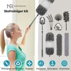 NovaBeau Plumeau Met Telescoopsteel – Microvezel Ragebol Uitschuifbaar - 9-delig Duster Set Met Voegenborstel – RVS Stoffer – Grijs Chenille Borstel – Wasbaar En Draaibaar 12 NovaBeau Plumeau Met Telescoopsteel – Microvezel Ragebol Uitschuifbaar - 9-delig Duster Set Met Voegenborstel – RVS Stoffer – Grijs Chenille Borstel – Wasbaar En Draaibaar -Huishoudelijke Schoonmaak 1200x1200 1526