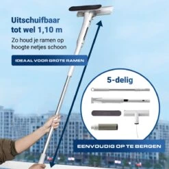 4-in-1 Raamwisser Met Telescoopsteel En Spray-functie - 110cm - Ramenwasser - Ramenwisser -Huishoudelijke Schoonmaak 1200x1200 2077