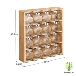 Merkloos Decopatent® Kruidenrekje Ophangbaar - Kruidenrek Inclusief 16 Kruidenpotjes - Bamboe Hout - 4 Laags 14 Merkloos Decopatent® Kruidenrekje Ophangbaar - Kruidenrek Inclusief 16 Kruidenpotjes - Bamboe Hout - 4 Laags -Huishoudelijke Schoonmaak 1200x1200 2252