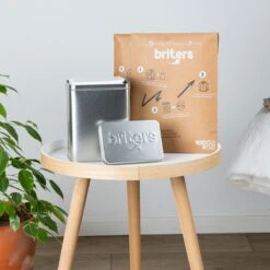 Briters Bewaarblik Origineel - Voor 200 Briters Wasstrips - Gemaakt In Nederland - Aluminium - 100% Recyclebaar - 10 Jaar Garantie -Huishoudelijke Schoonmaak 1200x1200 2424