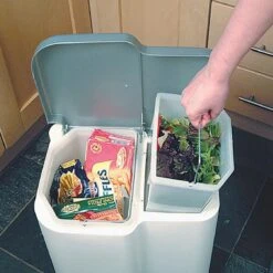 Curver Duo Pedaalemmer Prullenbak - 14 L + 7 L - Incl. Binnenemmer -Huishoudelijke Schoonmaak 1200x1200 2589