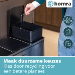 Homra SPARQ Afvalscheiding Prullenbak Met 3 Vakken - 3 X 18 L Inhoud - 54 Liter - RVS - Trio Pedaalemmer - 3-vaks Recycle Afvalemmer - Hygiënisch Afval Scheiden - Vuilbak Zilver - Kantoor Prullenbak - Pedaal Emmer - Afvalscheidingsprullenbak 13 Homra SPARQ Afvalscheiding Prullenbak Met 3 Vakken - 3 X 18 L Inhoud - 54 Liter - RVS - Trio Pedaalemmer - 3-vaks Recycle Afvalemmer - Hygiënisch Afval Scheiden - Vuilbak Zilver - Kantoor Prullenbak - Pedaal Emmer - Afvalscheidingsprullenbak -Huishoudelijke Schoonmaak 1200x1200 2737