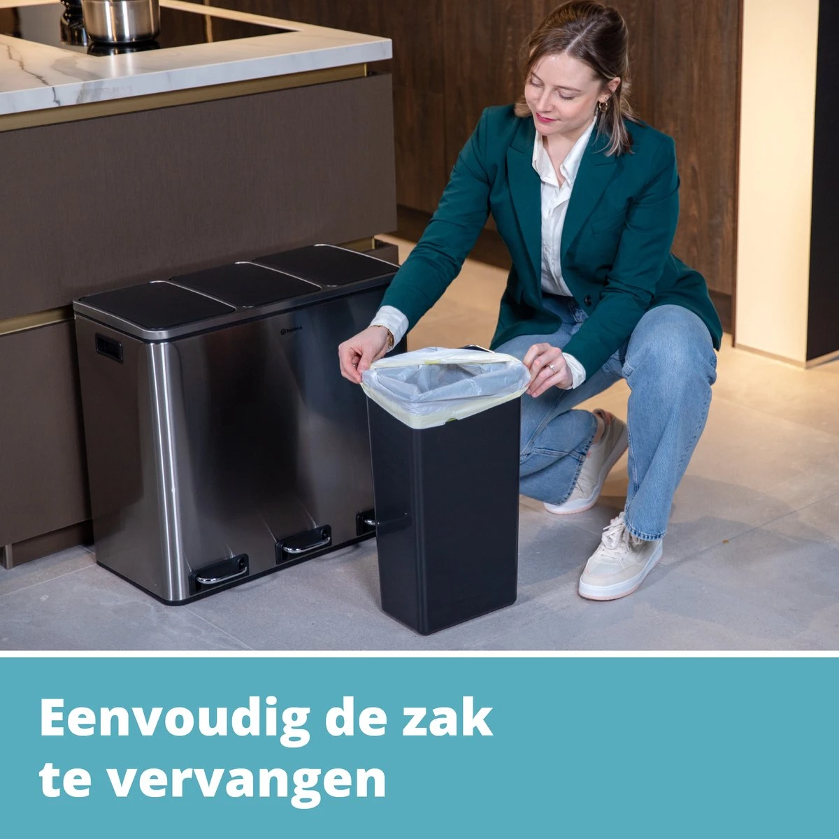 Homra SPARQ Afvalscheiding Prullenbak Met 3 Vakken - 3 X 18 L Inhoud - 54 Liter - RVS - Trio Pedaalemmer - 3-vaks Recycle Afvalemmer - Hygiënisch Afval Scheiden - Vuilbak Zilver - Kantoor Prullenbak - Pedaal Emmer - Afvalscheidingsprullenbak 10 Homra SPARQ Afvalscheiding Prullenbak Met 3 Vakken - 3 X 18 L Inhoud - 54 Liter - RVS - Trio Pedaalemmer - 3-vaks Recycle Afvalemmer - Hygiënisch Afval Scheiden - Vuilbak Zilver - Kantoor Prullenbak - Pedaal Emmer - Afvalscheidingsprullenbak - Afbeelding 8