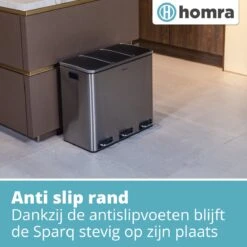 Homra SPARQ Afvalscheiding Prullenbak Met 3 Vakken - 3 X 18 L Inhoud - 54 Liter - RVS - Trio Pedaalemmer - 3-vaks Recycle Afvalemmer - Hygiënisch Afval Scheiden - Vuilbak Zilver - Kantoor Prullenbak - Pedaal Emmer - Afvalscheidingsprullenbak 19 Homra SPARQ Afvalscheiding Prullenbak Met 3 Vakken - 3 X 18 L Inhoud - 54 Liter - RVS - Trio Pedaalemmer - 3-vaks Recycle Afvalemmer - Hygiënisch Afval Scheiden - Vuilbak Zilver - Kantoor Prullenbak - Pedaal Emmer - Afvalscheidingsprullenbak -Huishoudelijke Schoonmaak 1200x1200 2742