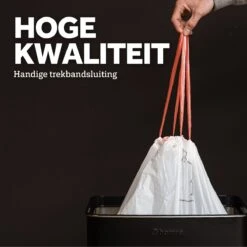 BagFitter Rood A 35L Tot 60L Vuilniszak Met Trekband Van 100% Gerecycled Plastic - 78cm X 50cm - 30 Stuks - 35-60 Liter - Vuilniszakken - Afvalzakken - Prullenbakzakken Geschikt Voor O.a. Homra Nexo -Huishoudelijke Schoonmaak 1200x1200 2769