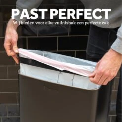 BagFitter Roze C 40L Tot 50L Vuilniszak Met Trekband Van 100% Gerecycled Plastic - 77cm X 57cm - 30 Stuks - 40-50 Liter - Vuilniszakken - Afvalzakken - Prullenbakzakken Geschikt Voor O.a. Homra Fonix En StangVollby Nausta -Huishoudelijke Schoonmaak 1200x1200 2771