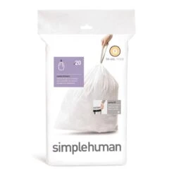 Simplehuman Code Q Afvalzakken - 50 L - 20 Stuks