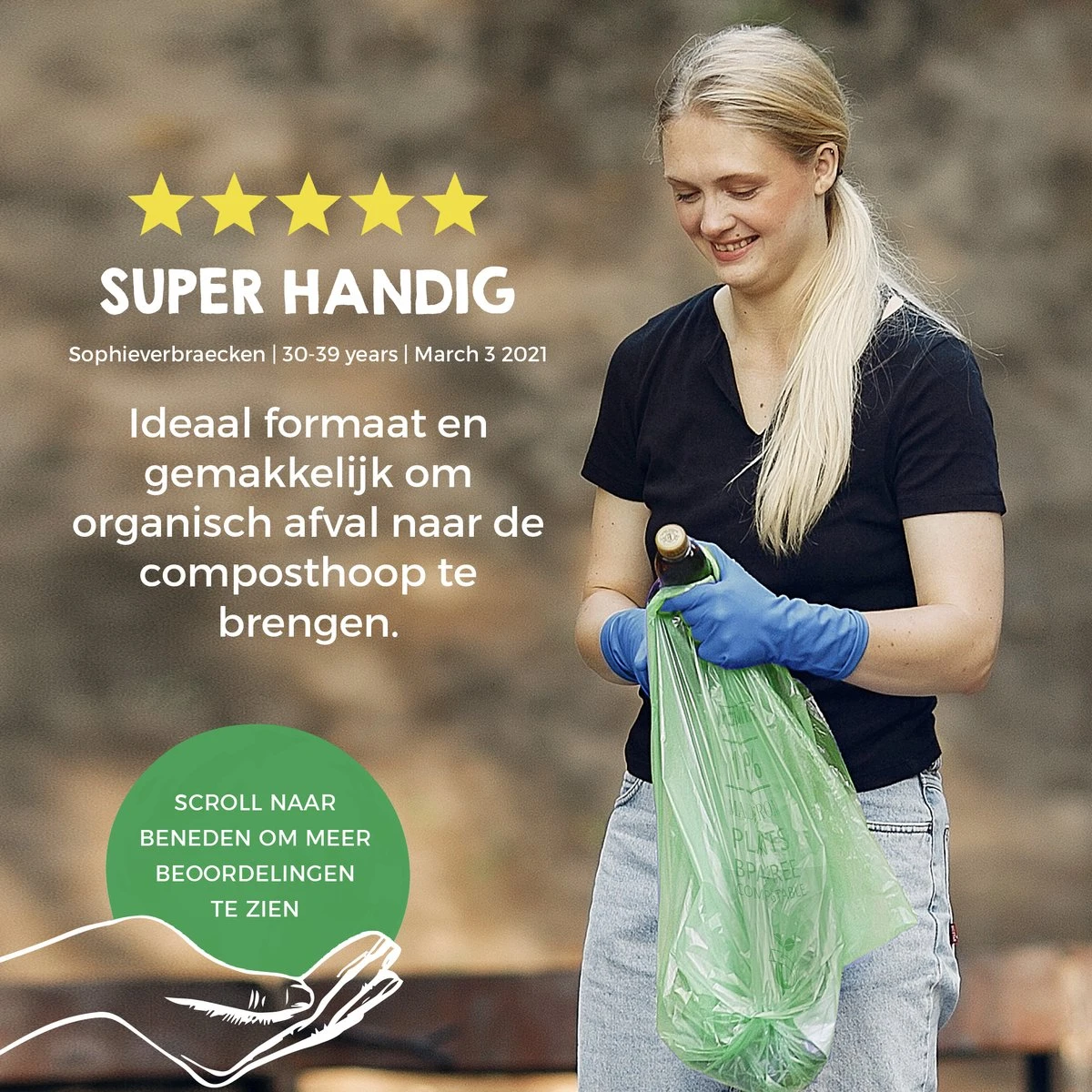 Biozakken 20 Liter 125 Stuks Biologisch Afbreekbare Afvalzakken – 45x50 Cm - 100% Composteerbare Vuilniszakken - Incl. Dispenser - Gft Afvalzakken 13 Biozakken 20 Liter 125 Stuks Biologisch Afbreekbare Afvalzakken – 45x50 Cm - 100% Composteerbare Vuilniszakken - Incl. Dispenser - Gft Afvalzakken - Afbeelding 11