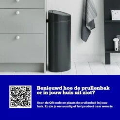 Brabantia Touch Bin Prullenbak - 40 L - Matt Black 9 Brabantia Touch Bin Prullenbak - 40 L - Matt Black -Huishoudelijke Schoonmaak 1200x1200 3094