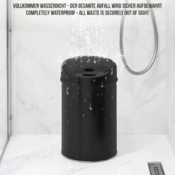 GoodVibes - Prullenbak Met Sensor - Vuilbak - Automatische Bewegingssensor - Hygiëne - 60L - Zwart -Huishoudelijke Schoonmaak 1200x1200 3146