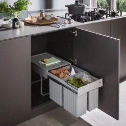 Wesco Inbouw Afvalbak 1 X 16 Liter, 2 X 7,5 Liter -Huishoudelijke Schoonmaak 1200x1200 3216