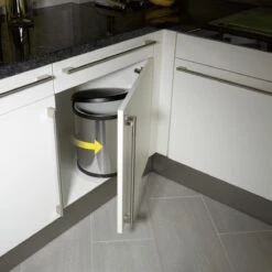 Hailo Compact-Box M Prullenbak - 15 L - Inbouwprullenbak - RVS -Huishoudelijke Schoonmaak 1200x1200 3231