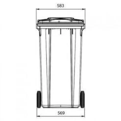 Kunststof Kliko Afval Rolcontainer Mini Container - 240 Liter - Rood 10 Kunststof Kliko Afval Rolcontainer Mini Container - 240 Liter - Rood -Huishoudelijke Schoonmaak 1200x1200 3257
