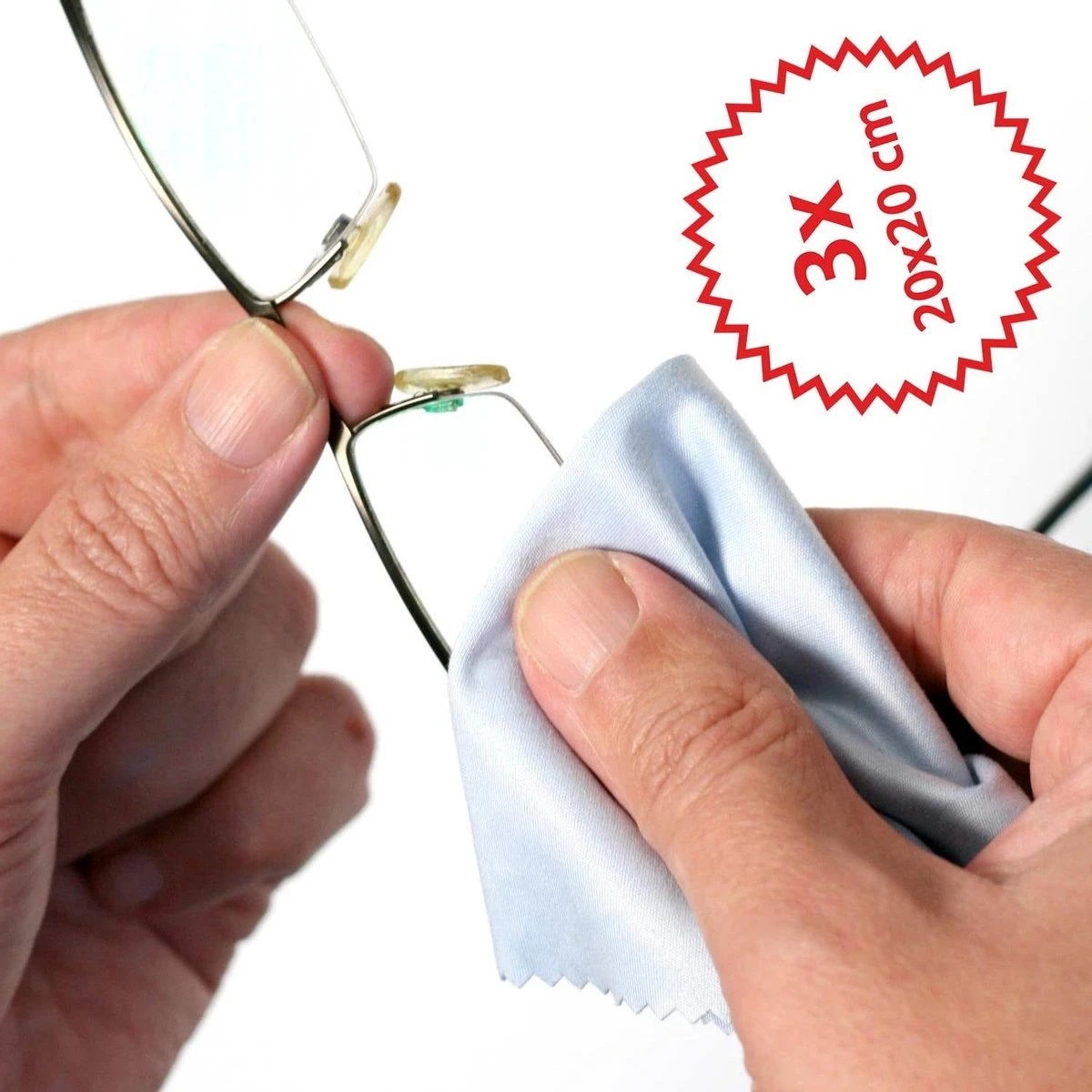 Optik- Deluxe Brillenpoetsdoekje Microvezel Brillendoekje Poetsdoekje Glazen Schoonmaakdoekje 3 X 20 X 20 Cm 5 Optik- Deluxe Brillenpoetsdoekje Microvezel Brillendoekje Poetsdoekje Glazen Schoonmaakdoekje 3 X 20 X 20 Cm - Afbeelding 3