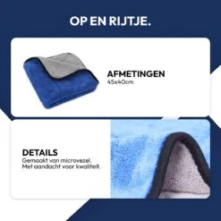 STACK Multi Cloth | 40 X 45 Cm - Microvezel - Krasvrij - Auto Schoonmaak Doek - Auto Poetsen / Reinigen / Drogen / Afwerken - Auto Droogdoek - Auto Handdoek - Schoonmaak Accessoires - Auto Poetsdoek - Autodoek -Huishoudelijke Schoonmaak 1200x1200 3421