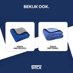 STACK Multi Cloth | 40 X 45 Cm - Microvezel - Krasvrij - Auto Schoonmaak Doek - Auto Poetsen / Reinigen / Drogen / Afwerken - Auto Droogdoek - Auto Handdoek - Schoonmaak Accessoires - Auto Poetsdoek - Autodoek -Huishoudelijke Schoonmaak 1200x1200 3422