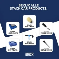 STACK Multi Cloth | 40 X 45 Cm - Microvezel - Krasvrij - Auto Schoonmaak Doek - Auto Poetsen / Reinigen / Drogen / Afwerken - Auto Droogdoek - Auto Handdoek - Schoonmaak Accessoires - Auto Poetsdoek - Autodoek -Huishoudelijke Schoonmaak 1200x1200 3423