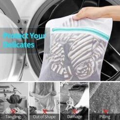 BOTC Waszakken - Wasnetten - Set Van 5 - Bescherm Je Wasgoed En Wasmachine - Transparant -Huishoudelijke Schoonmaak 1200x1200 512