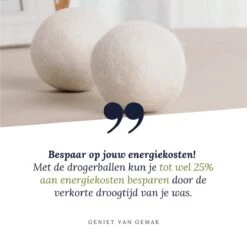 Geniet Van Gemak® | Herbruikbare Wollen Drogerballen | Wasbollen | Schaapswol | Duurzame En Energiebesparende Wasballen | 6 XL Drogerballen -Huishoudelijke Schoonmaak 1200x1200 559