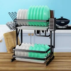 TammaT - Afdruiprek Met Lekbak 2 Laags – Inklapbaar - Afwasrek – Met 2 Lekbakken – Extra Accessories Voor Servies En Snijplanken - RVS - 38x35x26,5cm 18 TammaT - Afdruiprek Met Lekbak 2 Laags – Inklapbaar - Afwasrek – Met 2 Lekbakken – Extra Accessories Voor Servies En Snijplanken - RVS - 38x35x26,5cm -Huishoudelijke Schoonmaak 1200x1200 703