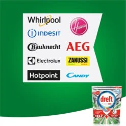 Dreft Platinum Plus All In One Fresh Herbal Breeze - 90 Vaatwascapsules -Huishoudelijke Schoonmaak 1200x1200 725