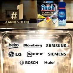 Finish Ultimate Infinity Shine Citroen Vaatwastabletten - 160 Capsules -Huishoudelijke Schoonmaak 1200x1200 734