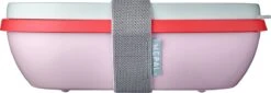 Mepal – Lunchbox Ellipse Duo – Lunchbox Voor Volwassenen En Saladebox To Go– Strawberry Vibe – Magnetronbestendig - Limited Edition -Huishoudelijke Schoonmaak 1200x411