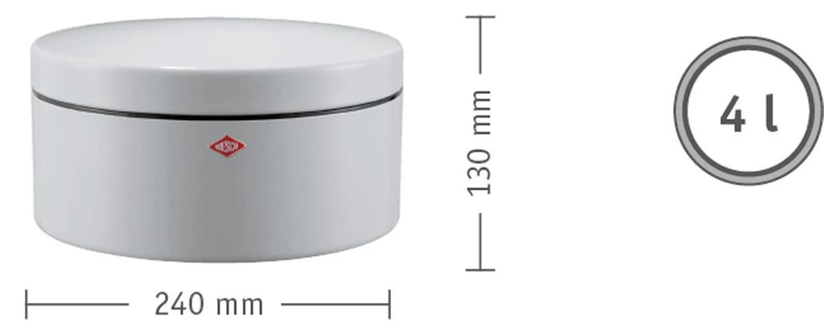 Wesco Koektrommel 4l Mint Groen 6 Wesco Koektrommel 4l Mint Groen - Afbeelding 4