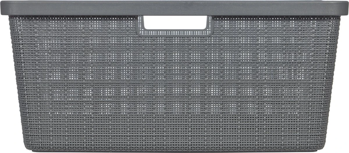 Curver Jute Wasmand 46L - 2 Stuks - Donkergrijs 7 Curver Jute Wasmand 46L - 2 Stuks - Donkergrijs - Afbeelding 5